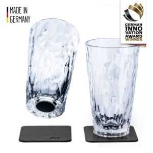 Silwy magnetická sklenice na drink 2 ks // High-Tech Plastic Glasses Čirá
