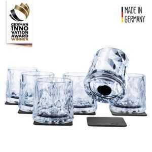 Silwy magnetická sklenice na drink 6 ks Tumbler // High-Tech Plastic Glasses Čirá
