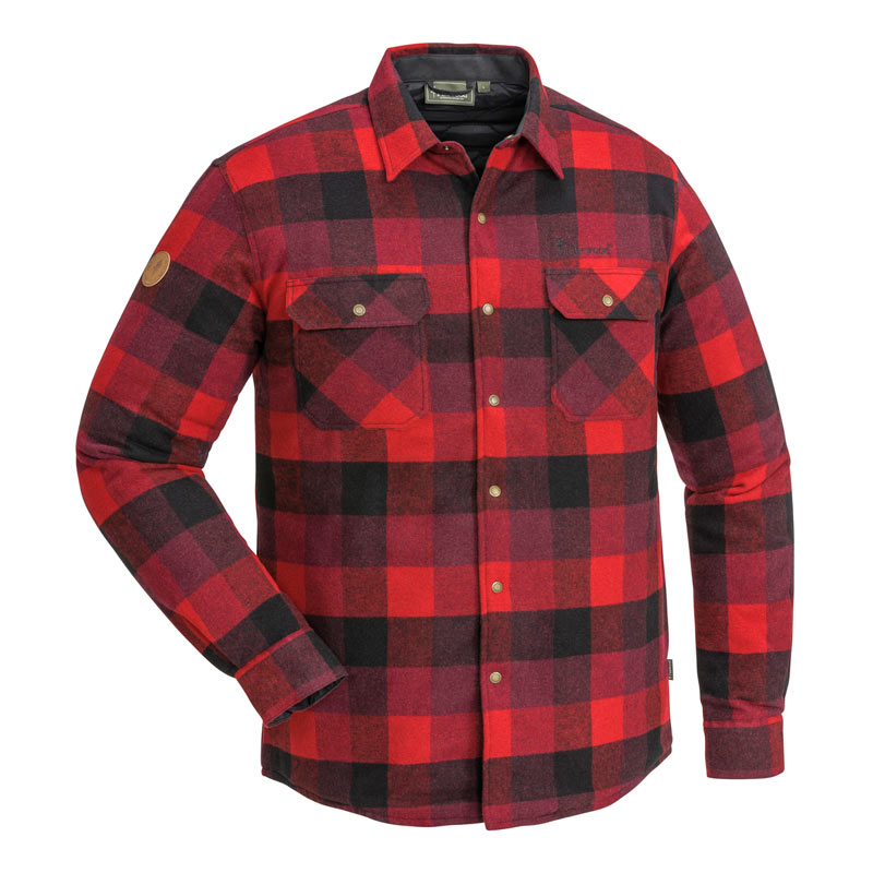 Pinewood Košile dřevorubecká zateplená Canada Classic 2.0 Flanelová - ČERVENÁ / ČERNÁ Velikost: XXL