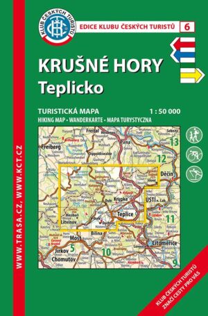 Trasa - KČT Turistická mapa - Krušné hory - Teplicko 6. vydání