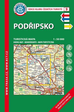 Trasa - KČT Turistická mapa - Podřipsko 5. vydání