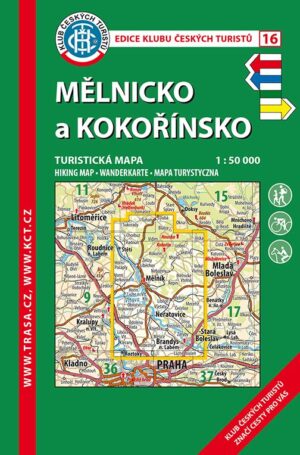 Trasa - KČT Turistická mapa - Mělnicko a Kokořínsko