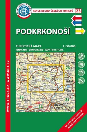 Trasa - KČT Turistická mapa - Podkrkonoší 8. vydání
