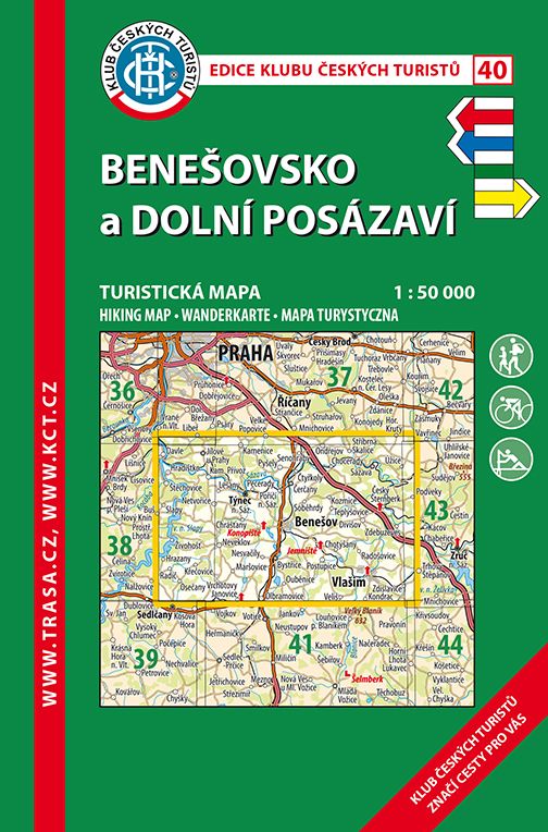 Trasa - KČT Turistická mapa - Benešovsko