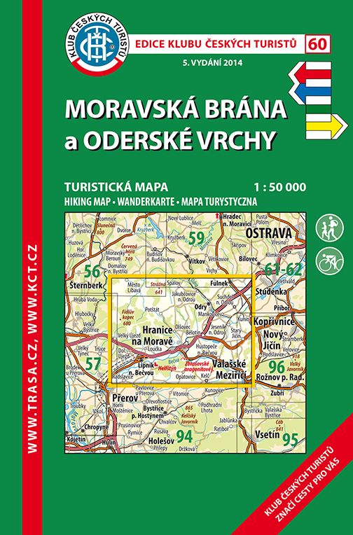 Trasa - KČT Turistická mapa - Moravská brána