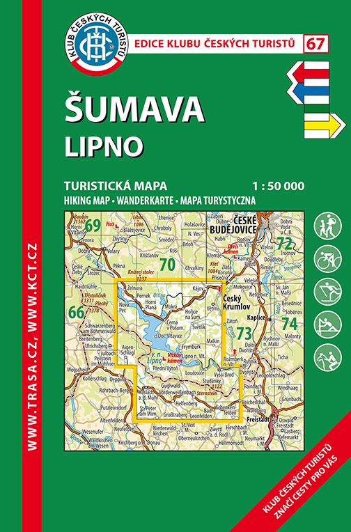 Trasa - KČT Turistická mapa - Šumava - Lipno