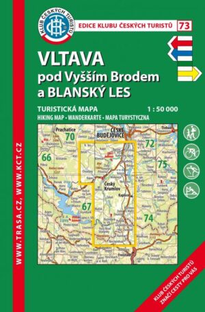 Trasa - KČT Turistická mapa - Vltava pod Vyšším Brodem