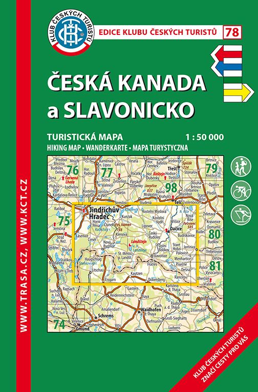 Trasa - KČT Turistická mapa - Česká Kanada