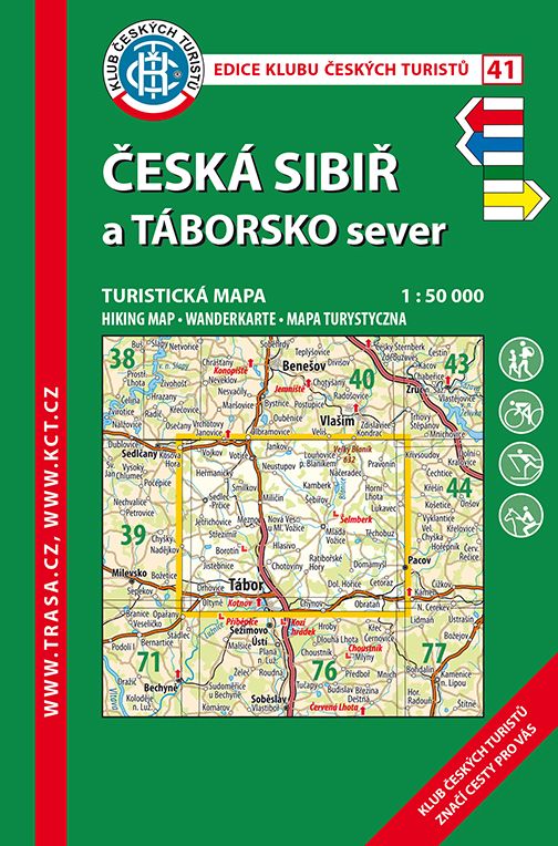 Trasa - KČT Laminovaná turistická mapa - Česká Sibiř