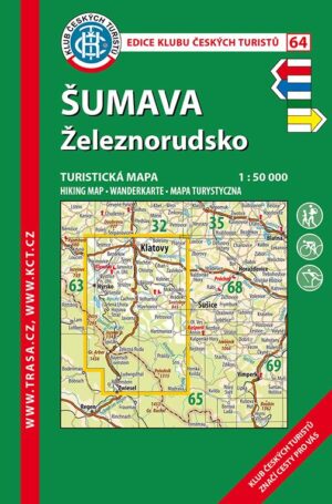 Trasa - KČT Laminovaná turistická mapa - Šumava