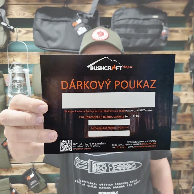 JUBÖ Dárkový poukaz na nákup v BUSHCRAFTshop.cz Hodnota poukazu: 1000 Kč