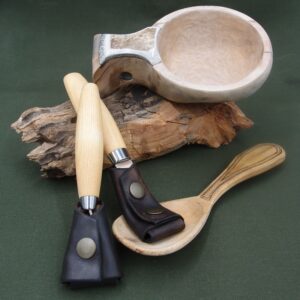 JUBÖ Kožené pouzdro na řezbářské nože MORAkniv a Beavercraft Carving Varianta: Carving 163