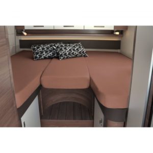 Frankana Freiko 3dílný set prostěradel do karavanu kávová