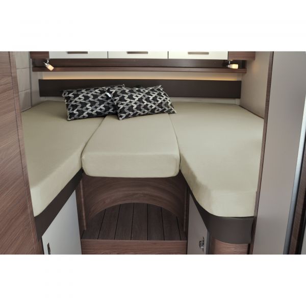 Frankana Freiko 3dílný set prostěradel do karavanu písková