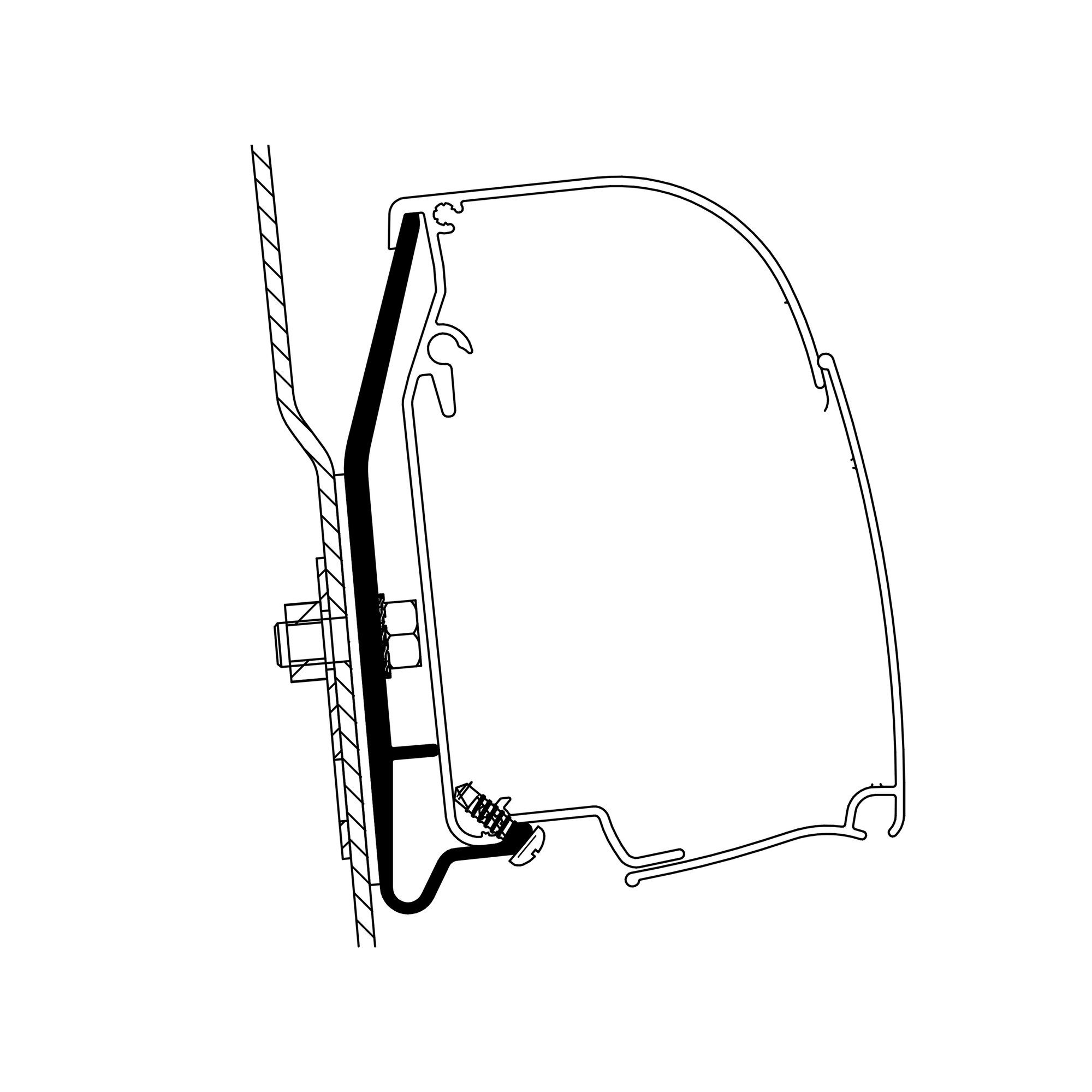 Thule Adaptér Ford Nugget Westfalia s vysokou střechou pro markýzu 4200