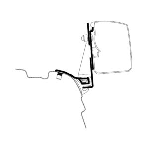 Thule Adaptér VW T5/T6 s okapovou lištou Reimo Multi Rail - krátký rozvor pro markýzu 3200