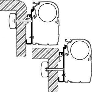 Thule Boční adaptér pro Rapido na markýzy Thule Omnistor Série 9