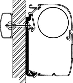 Thule Boční adaptér pro markýzy Omnistor řada 5 a 8 5 m