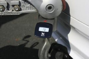 Reich Digitální kontrolní váha zatížení koule pro jednonápravové karavany