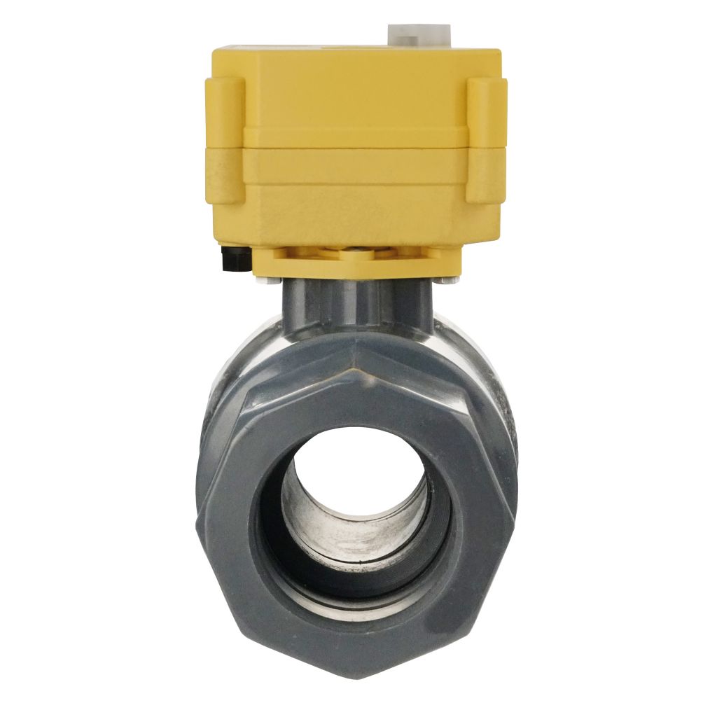 LILIE Elektrický kulový ventil GrauGelb 855 mm²