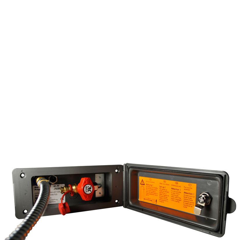 Katadyn KAMA vodní a plynová skříňka s rychlospojkou antracitová