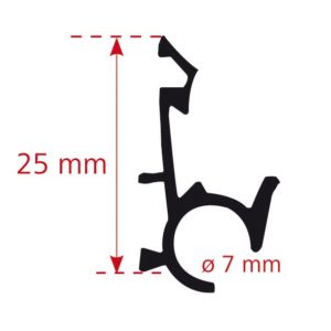 Frankana Freiko Kedrová lišta plochá 5 m hnědá