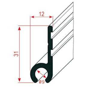 Frankana Freiko Kedrová lišta stříbrná 5 m