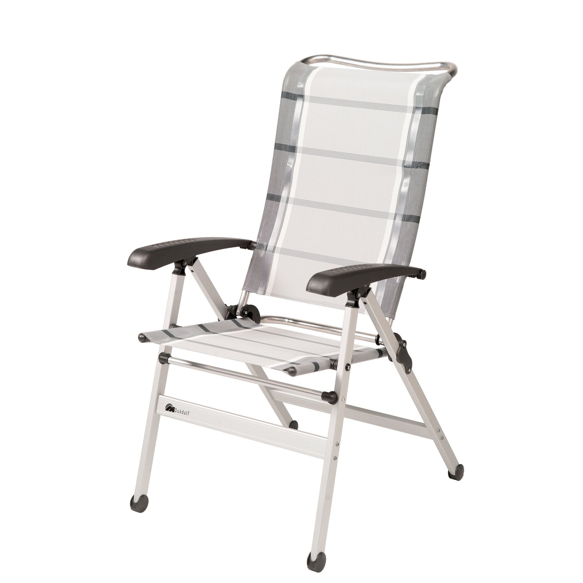Dukdalf Kempingová židle Cha Cha - stříbrná