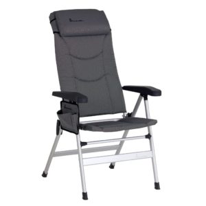 Isabella Kempingové křeslo Thor světle šedá