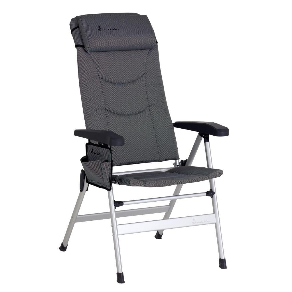 Isabella Kempingové křeslo Thor světle šedá