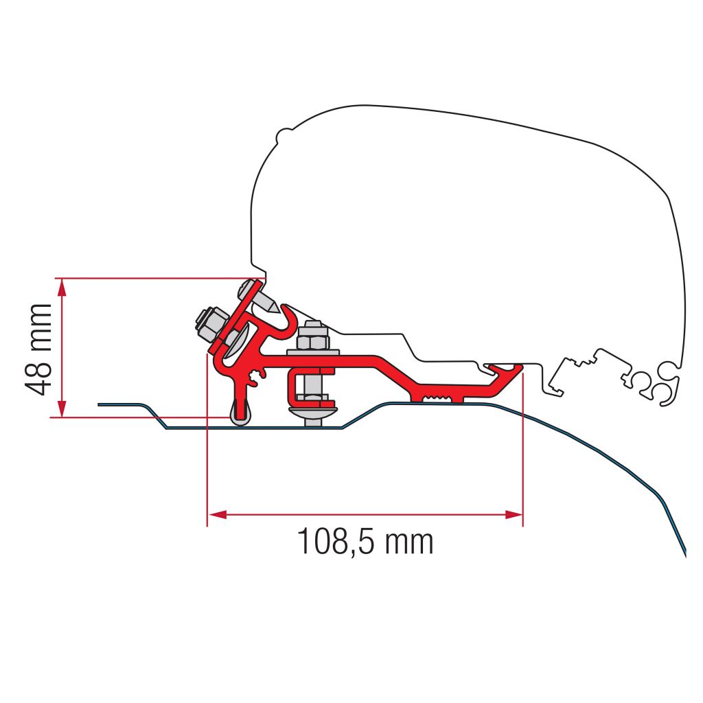 Fiamma Kit F80 S pro Fiat Ducato H2 černá