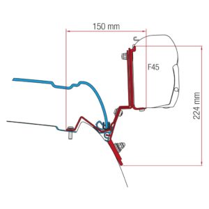 Fiamma Kit adaptérů V-Klasse Marco Polo od roku 2014