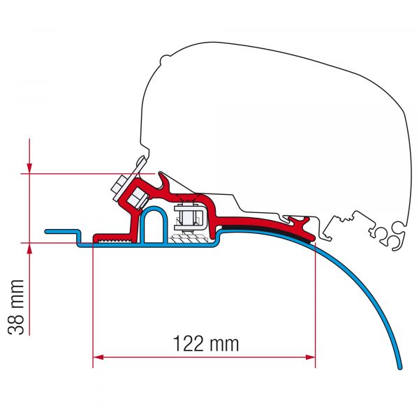 Fiamma Kit adaptérů pro Fiat Ducato H2