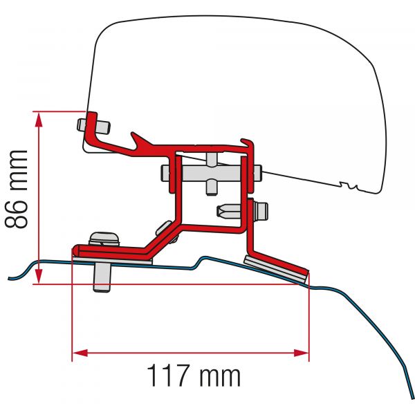 Fiamma Kit adaptérů markýzy F40van pro Ford Custom L1