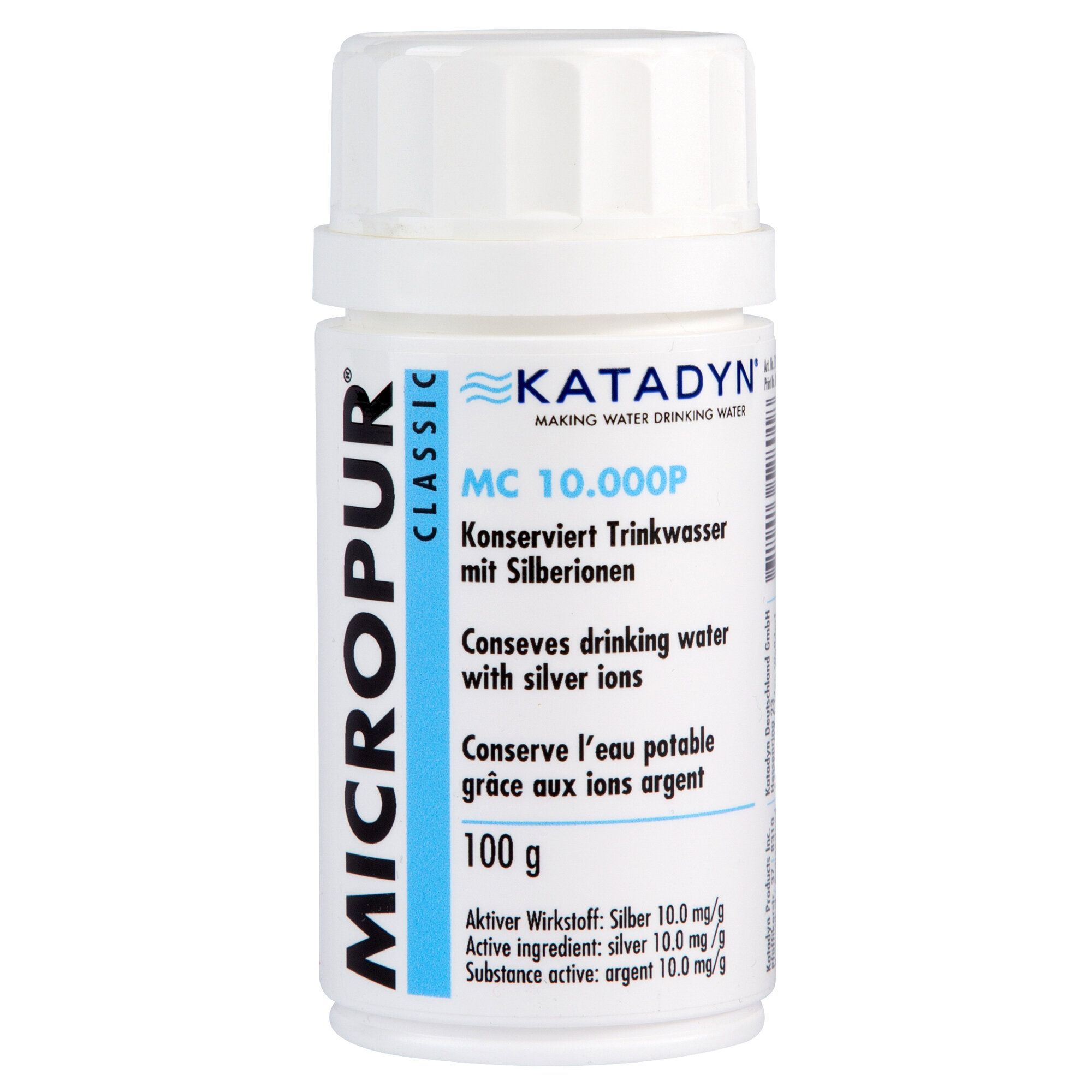Katadyn Konzervace vody Katadyn Micropur 100 g prášku - 1 g prášku na 100 l vody