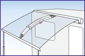 Fiamma Prohnutý rafter Pro pro markýzy Fiamma F45