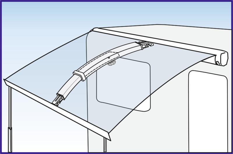 Fiamma Prohnutý rafter Pro pro markýzy Fiamma F45