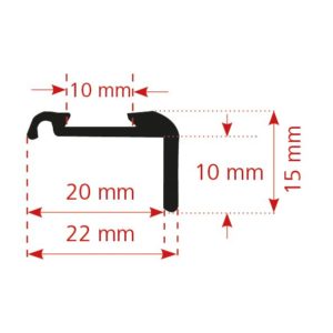 Frankana Freiko Rohová krycí lišta 5 m