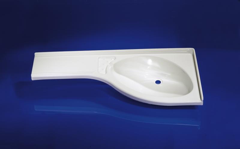 Rohové umyvadlo 840 x 375 x 150 mm