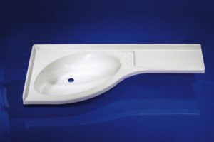 Comet Rohové umyvadlo 840 x 375 x 150 mm