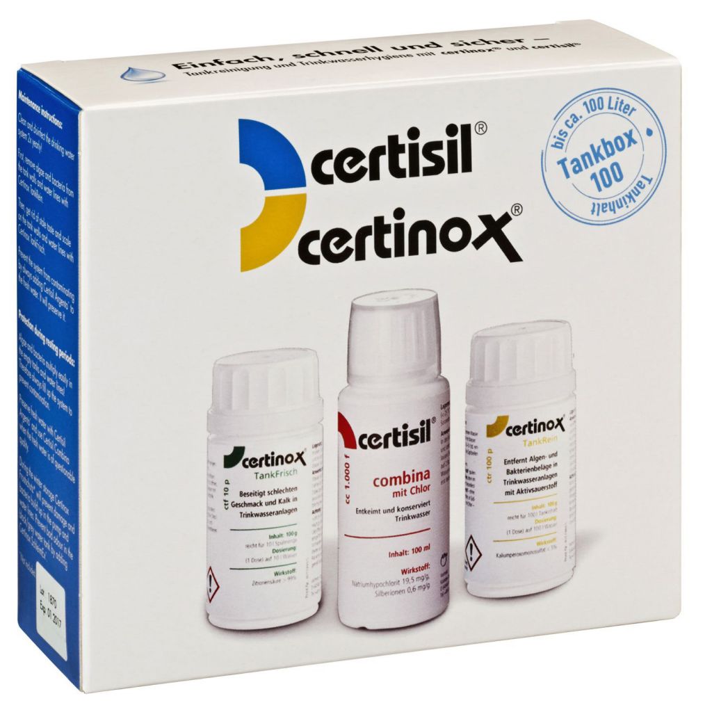 Certisil Certinox Sada dezinfekce a konzervace vody Certibox 100