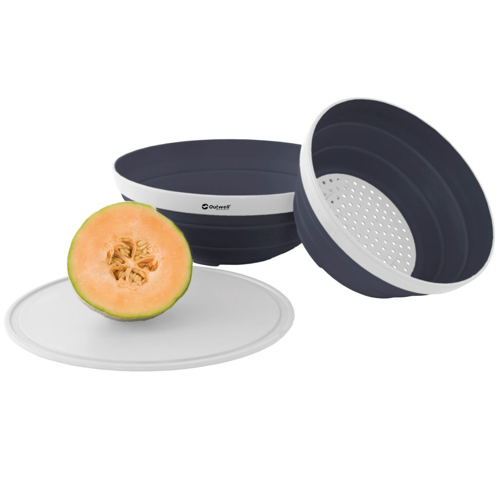 Outwell Sada multifunkčních skládacích misek Collaps tmavě modrá