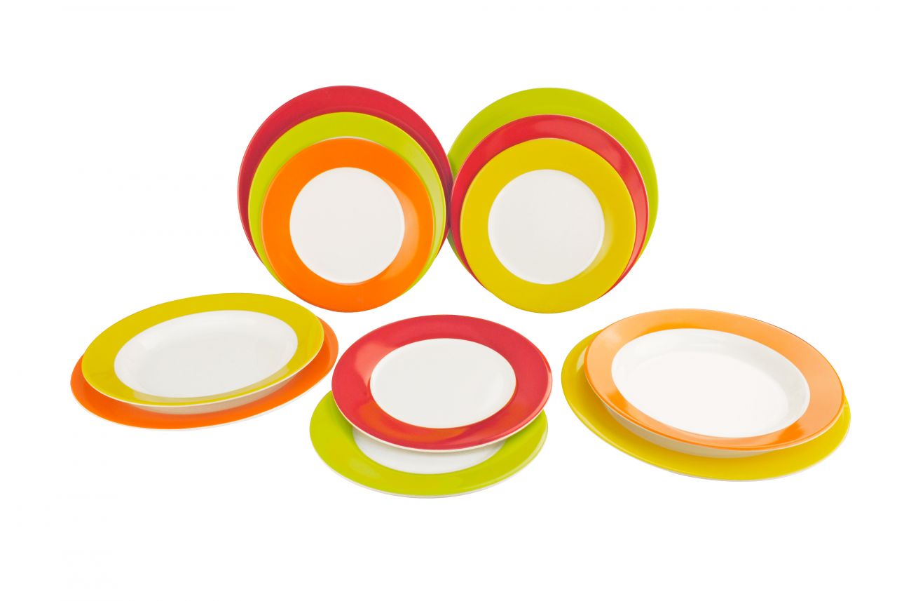 Gimex Sada nádobí Rainbow 12 dílná sada