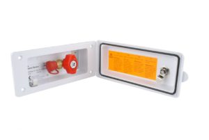 Reich Servisní dvířka s plynovou rychlospojkou zamykací - bílá barva