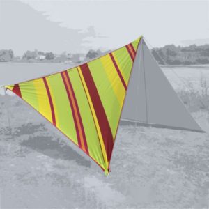 Bent Sluneční střecha k dodávce Bent Caribbean Stripe Lime Punch