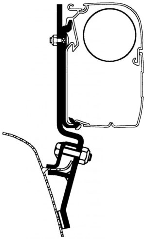 Thule Střešní adaptér pro markýzy Omnistor na VW T2 a T3