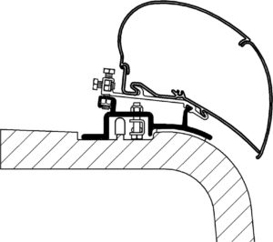Thule Střešní adaptér pro markýzy Omnistor pro Fiat Ducato r.v do 06/2006