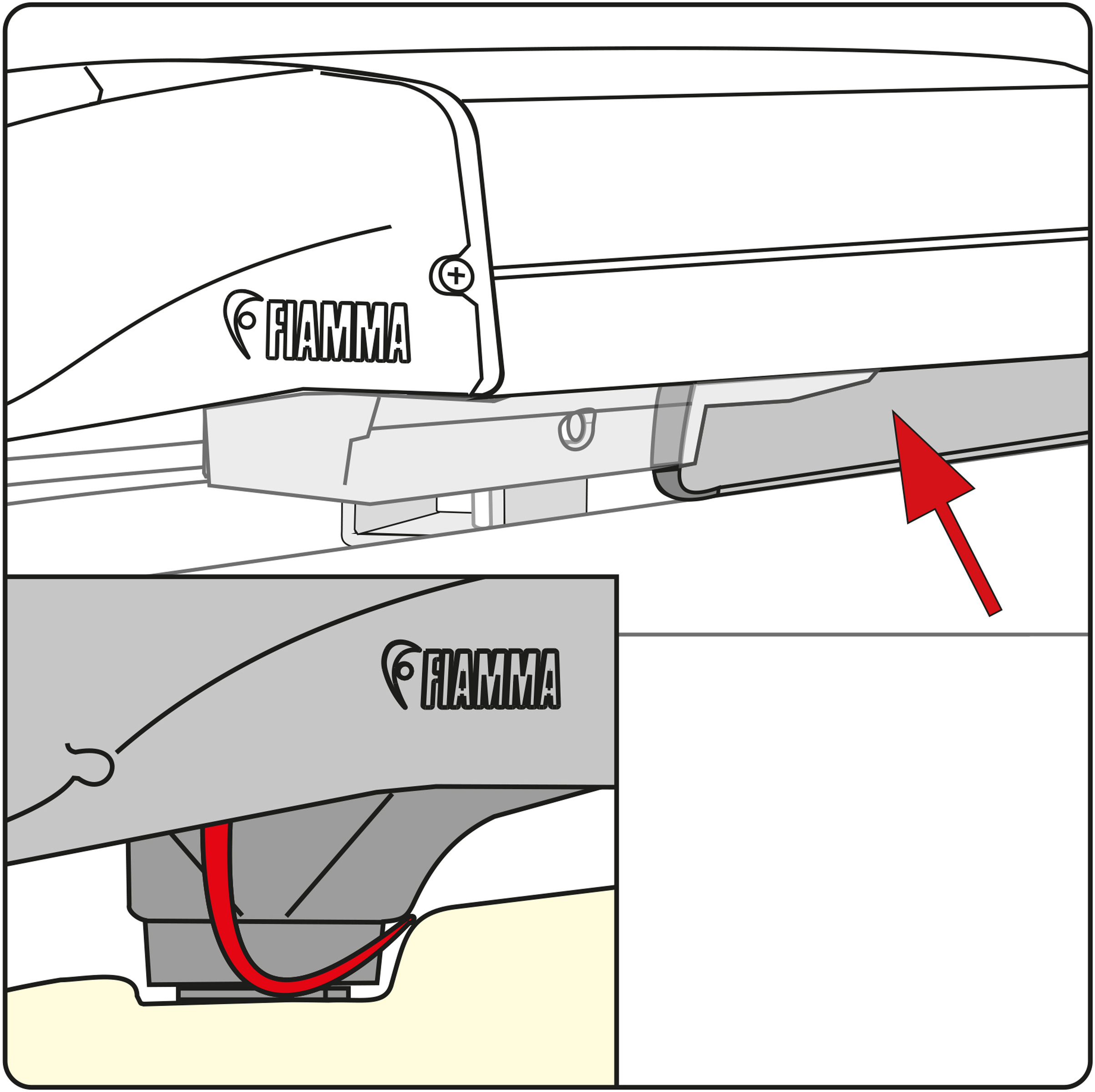 Fiamma Těsnící páska proti zatékání vody Fiamma Rain Guard F40 Van VW T5/T6