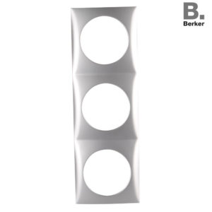 Berker Trojrámeček integro lesklá chromová