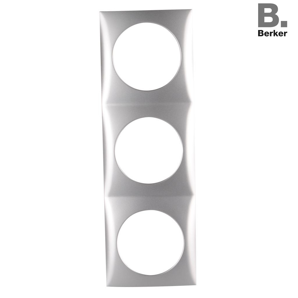 Berker Trojrámeček integro lesklá chromová